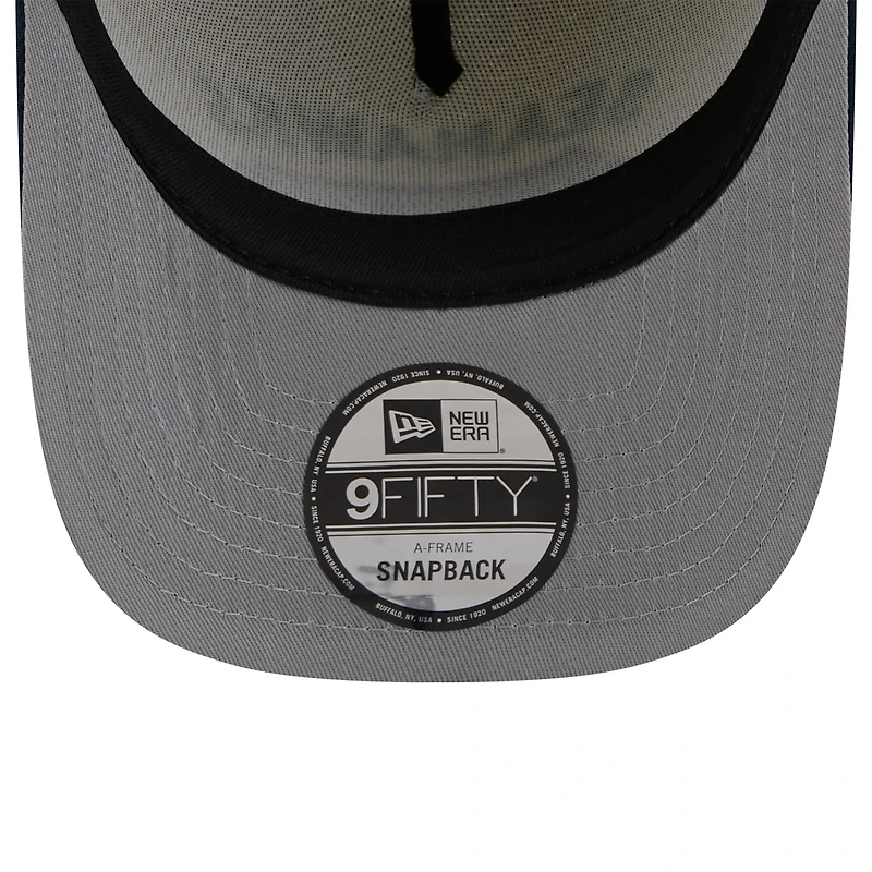 Men's New Era Cream/College Navy Seattle Seahawks 2025 NFL Draft 9FIFTY A-Frame Snapback Hat
