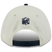 Casquette ajustable New Era 9FORTY M-Crown A-Frame pour homme, couleur crème/bleu marine universitaire, des Seattle Seahawks, draft NFL 2025