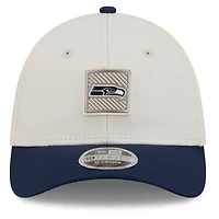 Men's New Era  Cream/College Navy Seattle Seahawks 2026 NFL Training Camp 39THIRTY M-Crown Flex Hat