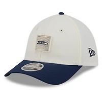 Men's New Era  Cream/College Navy Seattle Seahawks 2026 NFL Training Camp 39THIRTY M-Crown Flex Hat