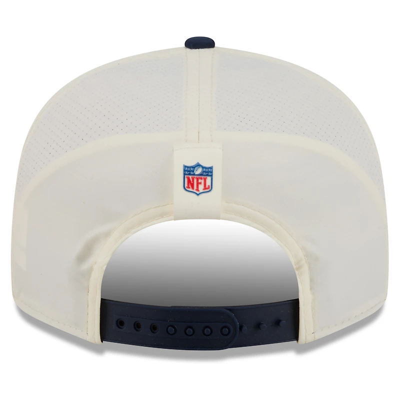 Men's New Era  Cream/College Navy Seattle Seahawks 2026 NFL Training Camp 9FIFTY Snapback Hat