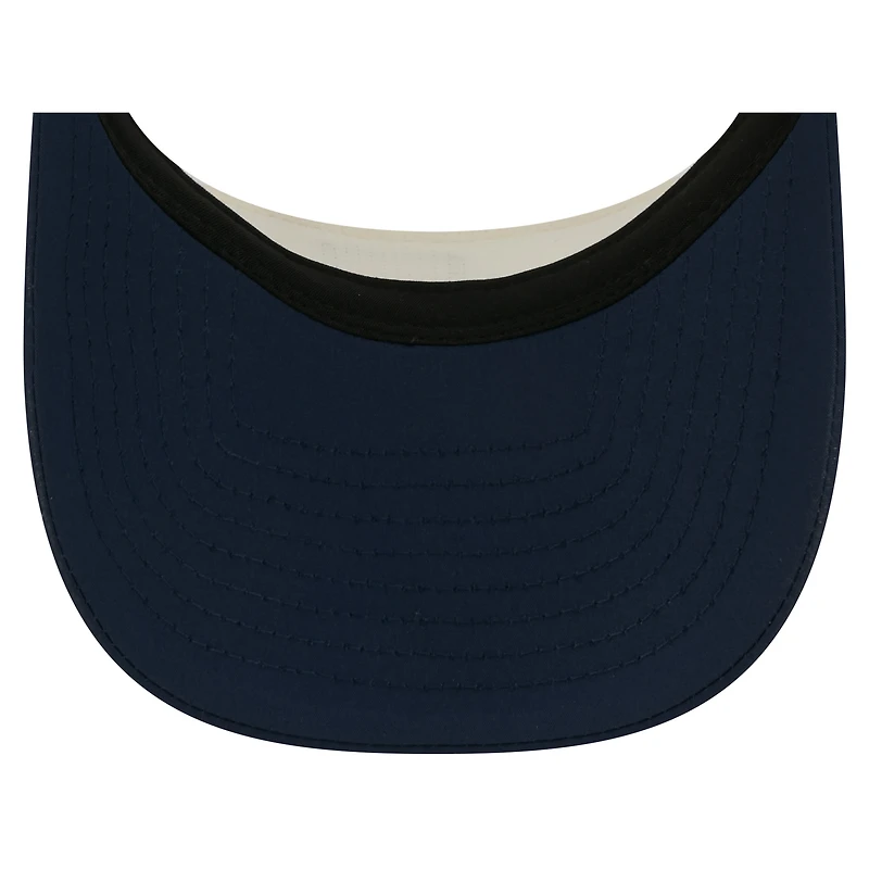 Casquette New Era pour homme, couleur crème/bleu marine universitaire, Seattle Seahawks, camp d'entraînement NFL 2026, visière ajustable