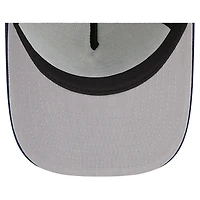 Men's New Era  Cream/College Navy Seattle Seahawks Banner A-Frame 9FIFTY Trucker Snapback Hat