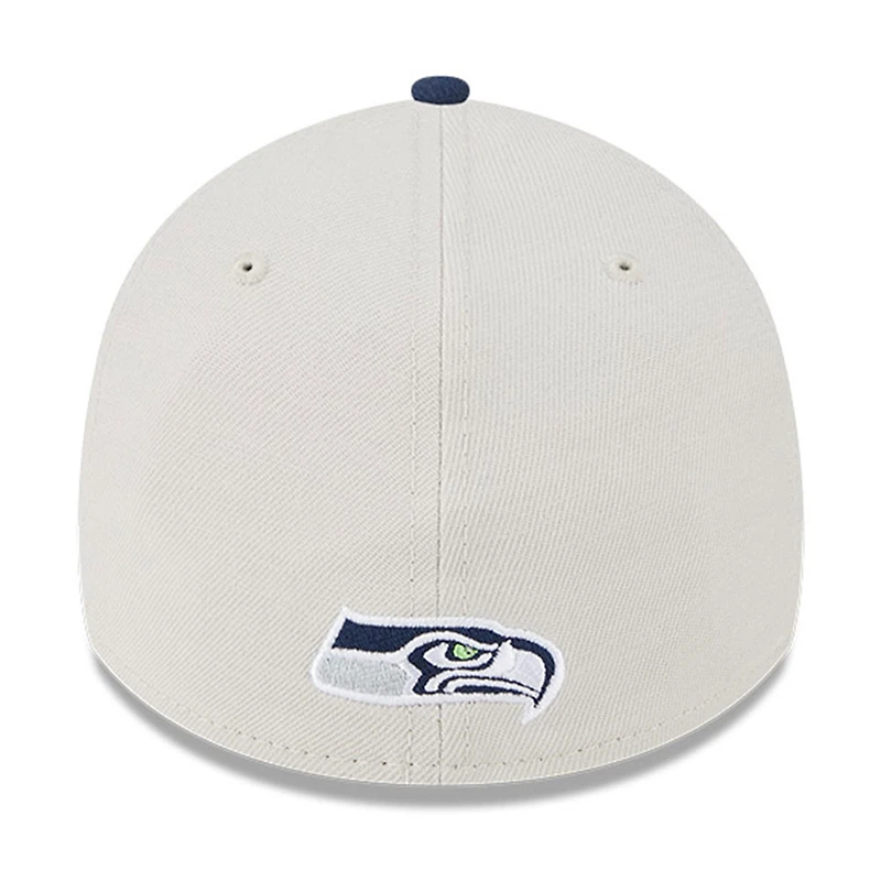Casquette flex New Era Seattle Seahawks 2023 NFL Draft 39THIRTY crème pour homme