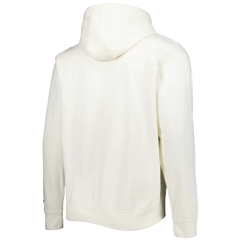 Sweat à capuche crème pour homme Seattle Seahawks Sideline Chrome Pullover New Era