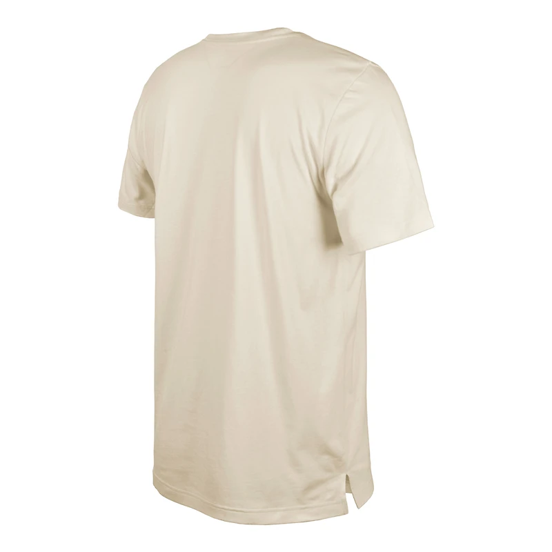 Men's New Era  Cream Seattle Seahawks Third Down Historic T-Shirt