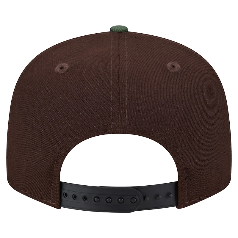 Men's New Era  Dark Brown Seattle Seahawks Burnt Wood Camo 9FIFTY Snapback Hat