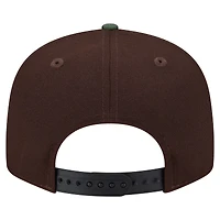 Men's New Era  Dark Brown Seattle Seahawks Burnt Wood Camo 9FIFTY Snapback Hat