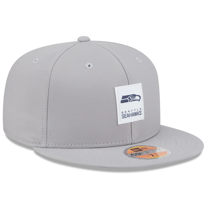 Casquette ajustée 59FIFTY gris New Era pour homme, édition 2025 des Seattle Seahawks