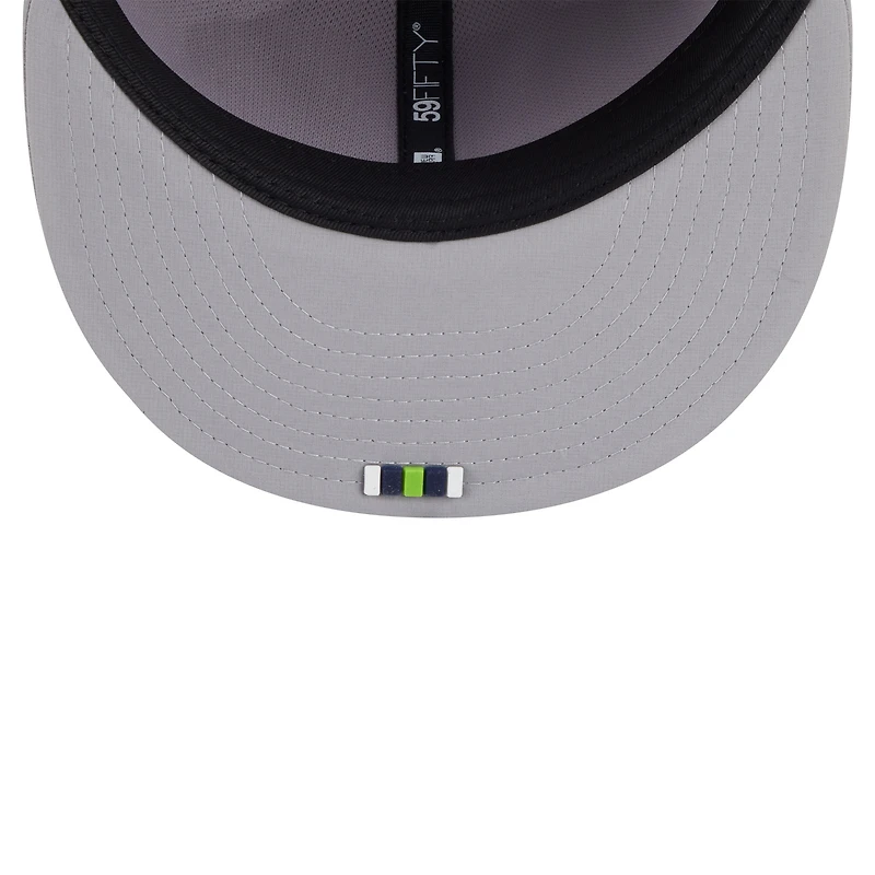 Casquette ajustée 59FIFTY gris New Era pour homme, édition 2025 des Seattle Seahawks