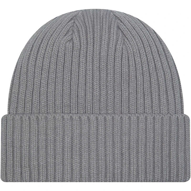 Bonnet en tricot à revers gris Seattle Seahawks Color Pack New Era pour hommes