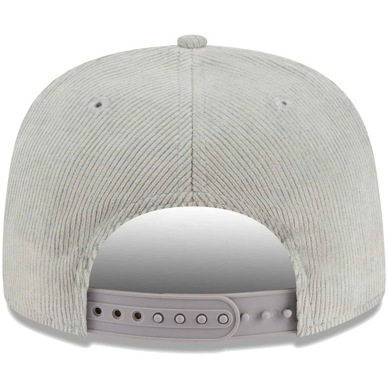 Casquette snapback Golfeur Seattle Seahawks en velours côtelé New Era grise pour homme