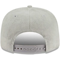Casquette snapback Golfeur Seattle Seahawks en velours côtelé New Era grise pour homme