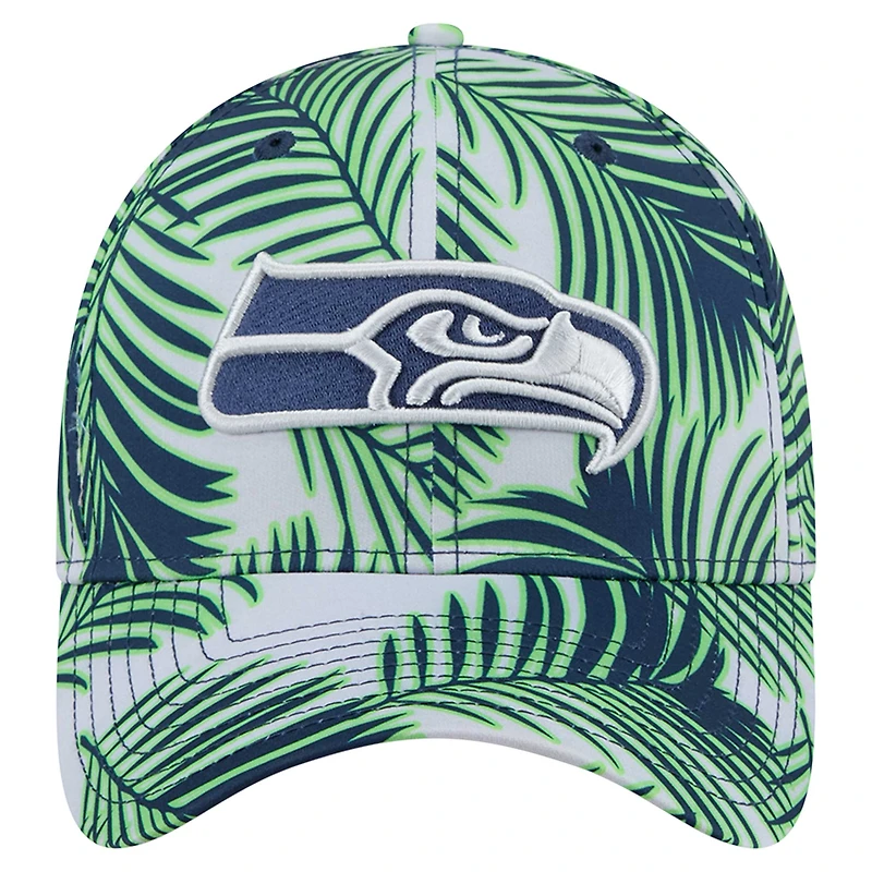 Casquette 39THIRTY Flex Palms des Seattle Seahawks de New Era pour homme, gris