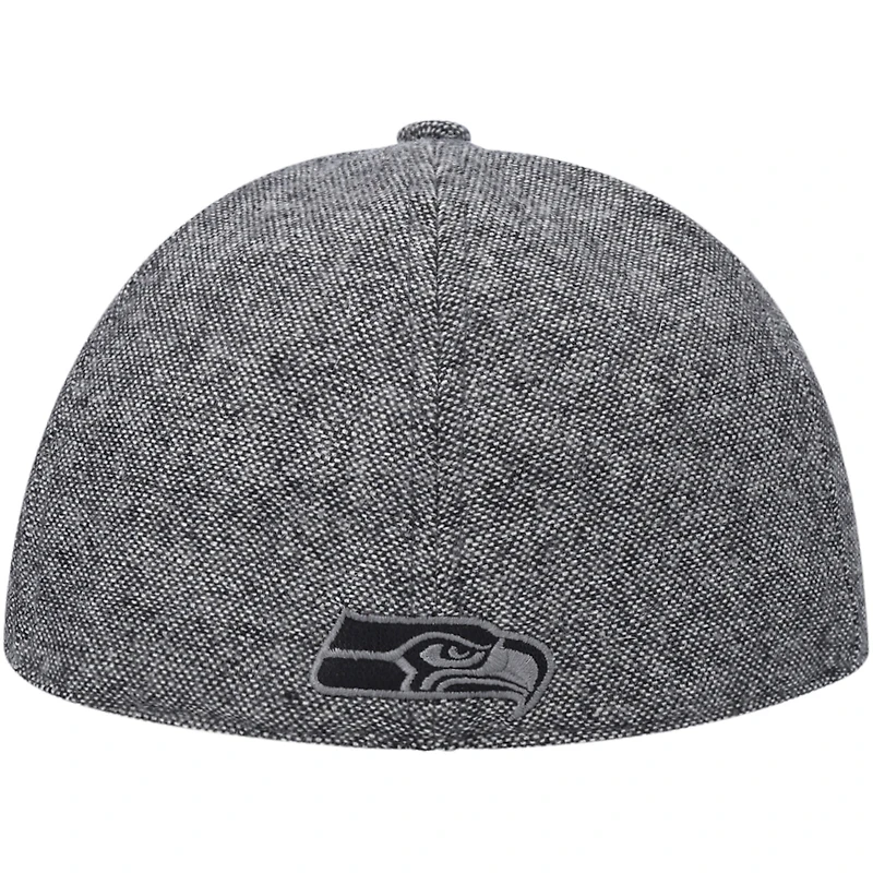 Men's New Era Gray Seattle Seahawks Peaky Duckbill Fitted Hat
