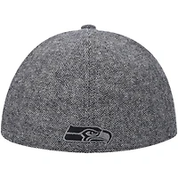 Men's New Era Gray Seattle Seahawks Peaky Duckbill Fitted Hat