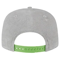 Men's New Era Gray Seattle Seahawks Throwback Corded Golfer Snapback Hat