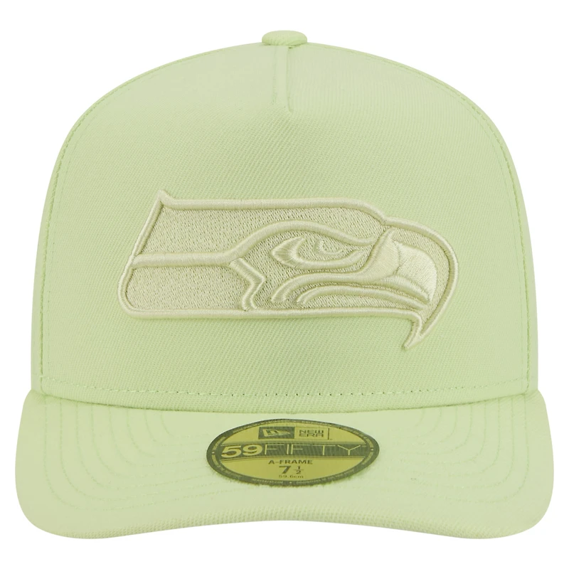 Casquette ajustée A-Frame 59FIFTY pour homme, coloris vert, des Seattle Seahawks de New Era