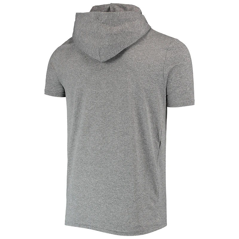 T-shirt à capuche brossé pour homme Seattle Seahawks Team New Era gris chiné
