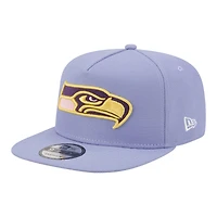 Men's New Era  Lavender Seattle Seahawks Bloom A-Frame 9FIFTY Snapback Hat