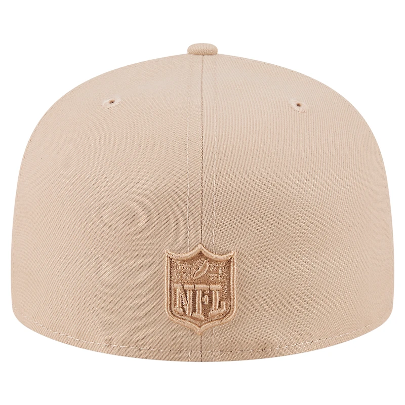 Casquette ajustée 59FIFTY A-Frame beige clair pour homme des Seattle Seahawks de New Era