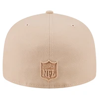 Casquette ajustée 59FIFTY A-Frame beige clair pour homme des Seattle Seahawks de New Era