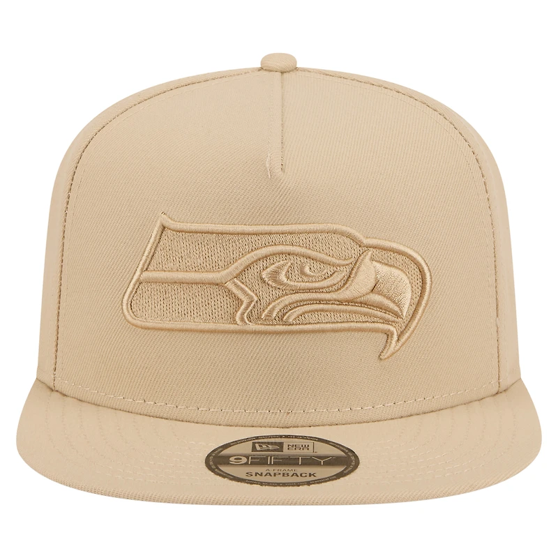 Casquette snapback A-Frame 9FIFTY beige clair pour homme, coloris Pack, des Seattle Seahawks de New Era