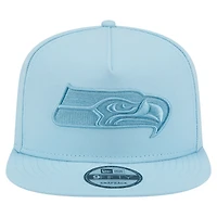 Men's New Era  Light Blue Seattle Seahawks Color Pack A-Frame 9FIFTY Snapback Hat