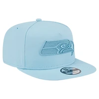 Men's New Era  Light Blue Seattle Seahawks Color Pack A-Frame 9FIFTY Snapback Hat