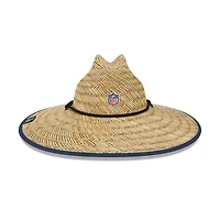 Men's New Era Natural Seattle Seahawks NFL Training Camp Official Straw Lifeguard Hat