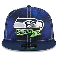 Casquette New Era Seattle Seahawks 2022 Sideline - 9FIFTY Ink Dye Snapback pour homme