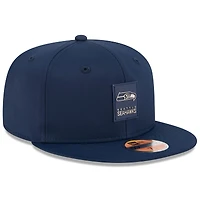 Men's New Era Navy Seattle Seahawks 2025 Sideline 59FIFTY Fitted Hat