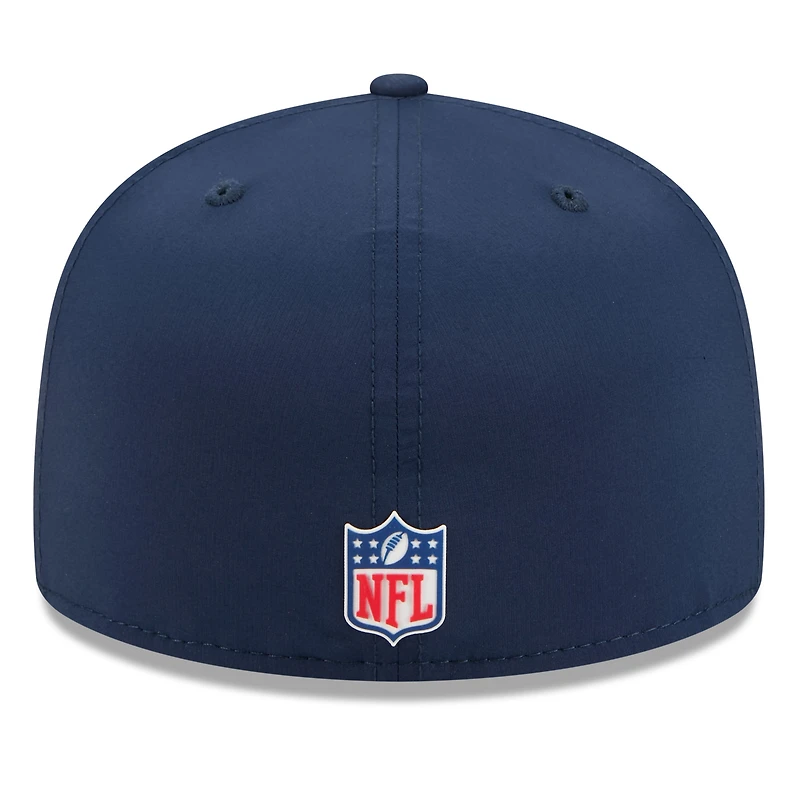 Men's New Era Navy Seattle Seahawks 2025 Sideline 59FIFTY Fitted Hat
