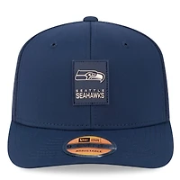 Men's New Era  Navy Seattle Seahawks 2025 Sideline 9SEVENTY Adjustable Trucker Hat