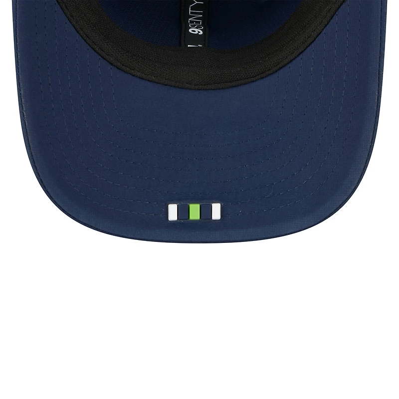 Men's New Era  Navy Seattle Seahawks 2025 Sideline 9SEVENTY Adjustable Trucker Hat