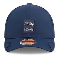 Men's New Era Navy Seattle Seahawks 2025 Sideline M-Crown 9FORTY Adjustable Hat