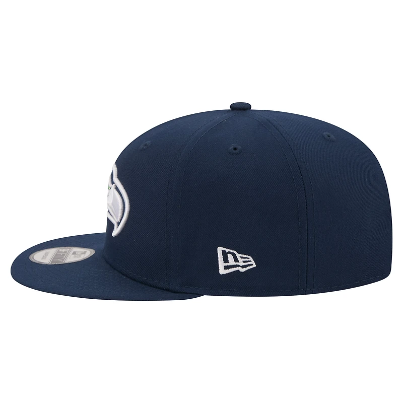 Casquette snapback New Era Royal Seattle Seahawks 9FIFTY pour homme