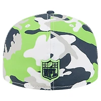 Men's New Era  Neon Green/College Navy Seattle Seahawks 59FIFTY Fitted Hat