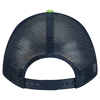 Casquette ajustable 9FORTY Linear A-Frame pour homme New Era vert fluo des Seattle Seahawks