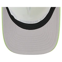 Men's New Era  Neon Green Seattle Seahawks  Linear A-Frame 9FORTY Adjustable Hat