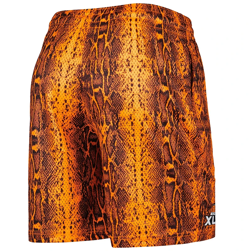 Men's New Era Orange Seattle Seahawks Summer Pop Shorts