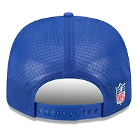 Casquette ajustable 9SEVENTY Trucker pour homme New Era Royal Seattle Seahawks 2025 Sideline Throwback