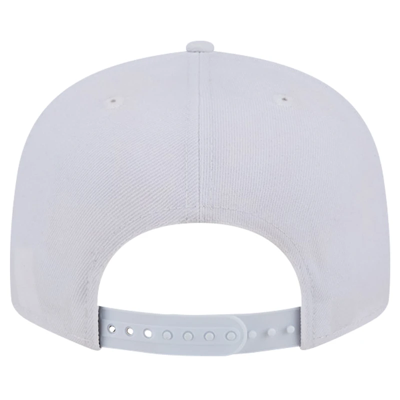 Casquette Snapback 9FIFTY New Era Seattle Seahawks Main blanc sur blanc pour homme