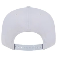 Casquette Snapback 9FIFTY New Era Seattle Seahawks Main blanc sur blanc pour homme