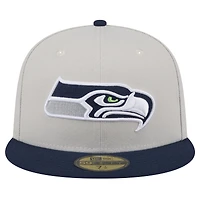 Casquette ajustée 59FIFTY New Era Seattle Seahawks Stoney pour hommes