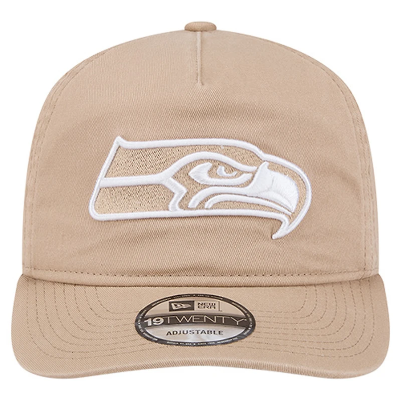 Casquette ajustable 19TWENTY pour homme New Era beige des Seattle Seahawks