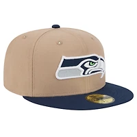 Casquette ajustée 59FIFTY pour homme avec logo principal des Seattle Seahawks de New Era