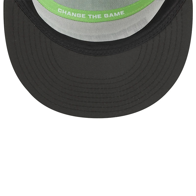 Casquette snapback New Era blanche et noire Seattle Seahawks 2025 Inspire Change à panneaux séparés 9FIFTY pour homme