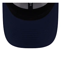 Casquette 39THIRTY Flex New Era pour homme, blanche/bleu marine universitaire, camp d'entraînement NFL 2025 des Seattle Seahawks