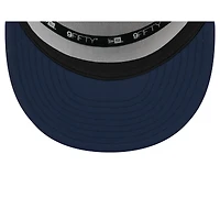 Men's New Era  White/College Navy Seattle Seahawks 2025 NFL Training Camp Split Panel 9FIFTY Snapback Hat